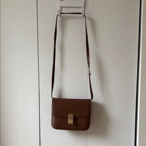 Rich Brown Faux Leather Bag
